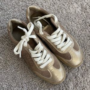 Gently used tan Tory Burch sneakers
